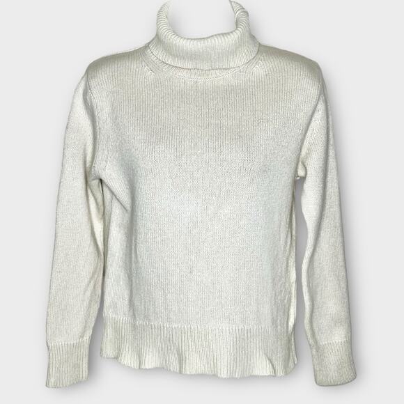 WILFRED Aritzia Luxe Cashmere Jara Sweater Cream Size XS quiet luxury - Picture 2 of 7